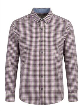 Mexx Men's Long Sleeve Button Down Gingham Plaid Shirt-XL